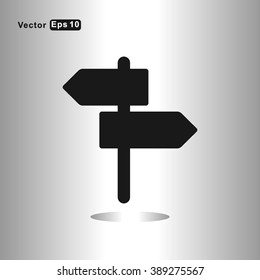 icons crossroads for Web and Mobile