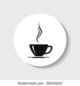 Icons cup of hot drink.