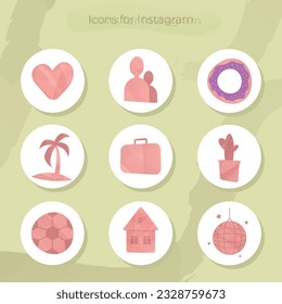 Icons for current instagram stories