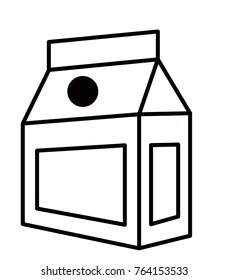 icons of dairy products, packaging