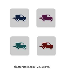 Icons of delivery - set.