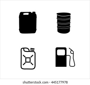 the icons depicting containers for fuel