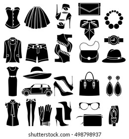 Icons design concept of fashion ccessories