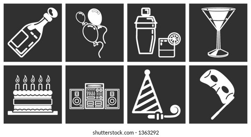 icons or design elements relating to parties