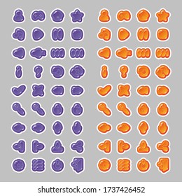 Icons for the design of game user interfaces (UI) for games and apps. User icons, settings, navigation, play, replay, pause, exit, and others.