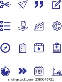 diseño gráfico vectorial de iconos