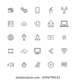 Conjunto de iconos de diseño de colección de Vector