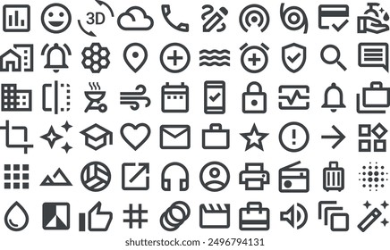 icons design set of vector collection