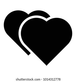 Icons devoted to Valentine's day. Heart. 14 Feb.