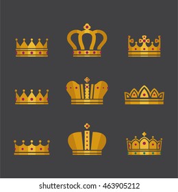 Icons of different crowns