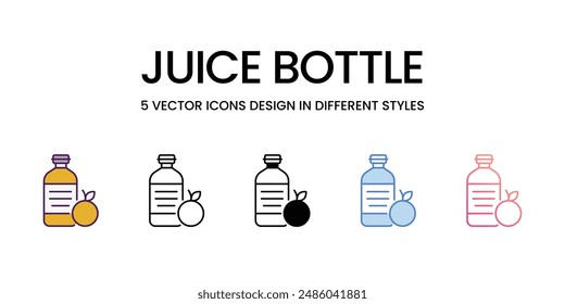 Iconos de Vector de estilo diferente ilustración de stock