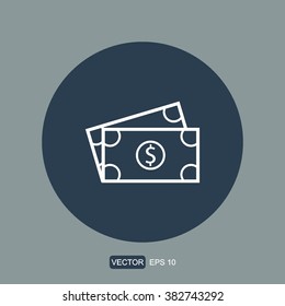 icons dollars for Web and Mobile
