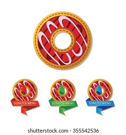 Icons for a donuts menu