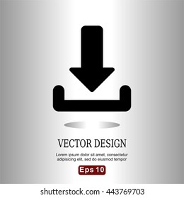 icons downloading file flat for Web, Mobile and business