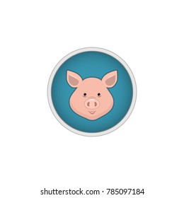 Icons for the eastern horoscope - a pig