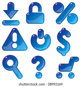 Icons for e-commerce and shopping. Vector illustration.