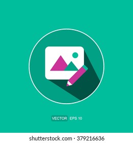 icons edit image for Web and Mobile