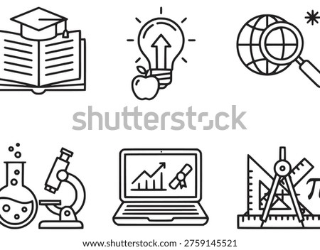 Icons of education and learning tools