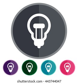 icons electric light flat for Web, Mobile and business