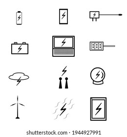 Icons for electrical equipment, energy storage, and generators