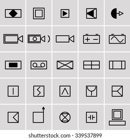 icons electrical symbols