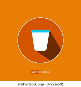 icons empty trash for Web and Mobile