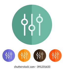 icons equalizer for Web and Mobile