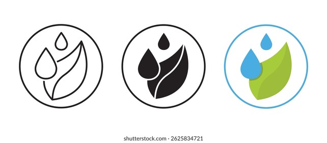 Icons for essential oils and wellness products
