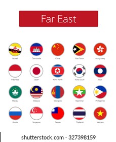 Icons Far East flags