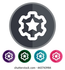 icons favorite setup flat for Web, Mobile and business