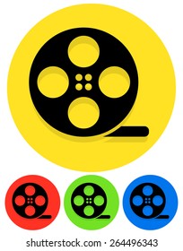 Icons with Filmroll Symbols