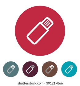 icons flashdrive for Web and Mobile