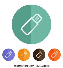 icons flashdrive for Web and Mobile