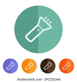 icons flashlight for Web and Mobile