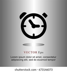 icons flat alarm clock for Web, Mobile and business