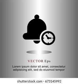 icons flat alarm for Web, Mobile and business