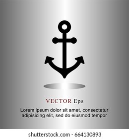icons flat anchor for Web, Mobile and business