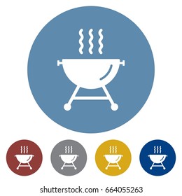 icons flat barbecue for Web, Mobile and business
