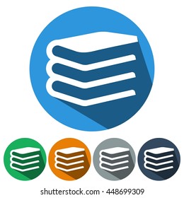 icons flat books for Web, Mobile and business