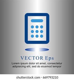 icons flat calculator for Web, Mobile and business