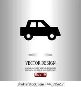 icons flat car for Web, Mobile and business