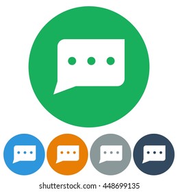 icons flat chat for Web, Mobile and business