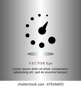 icons flat circular clock circles for Web, Mobile and business