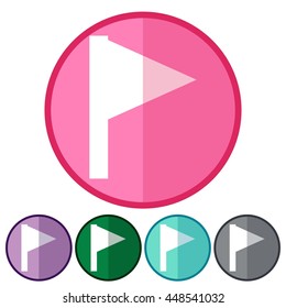 icons flat flag for Web, Mobile and business