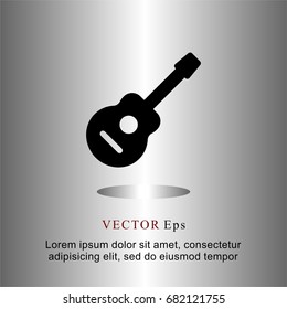 icons flat guitar for Web, Mobile and business