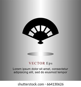icons flat hand fan for Web, Mobile and business