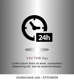 icons flat hours clock for Web, Mobile and business