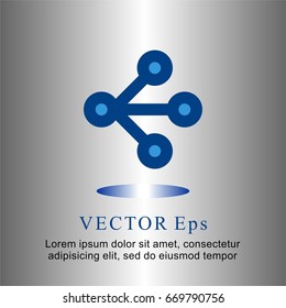 icons flat line segment for Web, Mobile and business