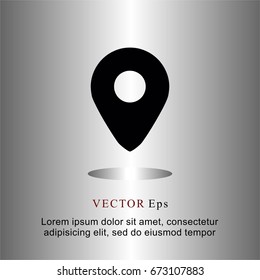 icons flat location pin map for Web, Mobile and business