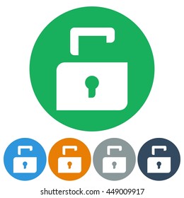 icons flat lock bolt for Web, Mobile and business